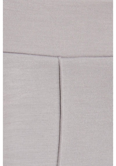 Tudors Kadın Relax Fit Rahat Kesim Modal Kumaş Yüksel Bel Geniş Paça Gri Pantolon-39593 Gri