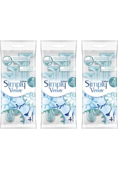 Gillette Venüs Simply Gillette Venüs 2 Kullan At Tıraş Bıçağı x 4 3'lü