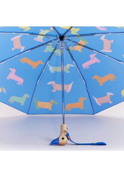 Original Duckhead Duck Kompakt Şemsiye Dogs İn Blue Mavi
