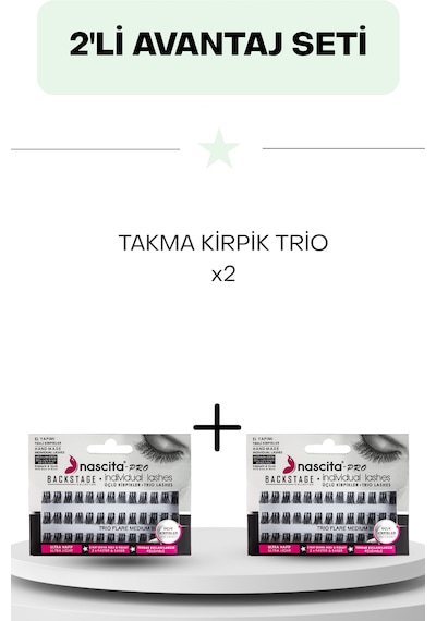 Takma Kirpik Trio X2