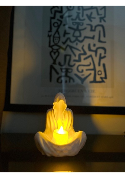 Mumluk Hayalet Ruh Led Tealight Dekoratif Mumluk