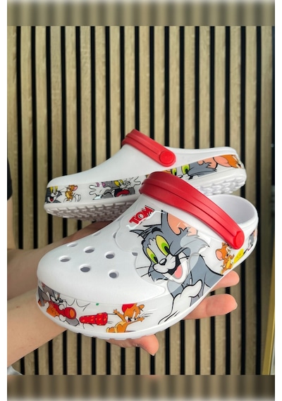 Günlük Anne Kız Terlik Sabo Hemşire Doktor Aşçı Sandalet Desenli Taban Crocs Crf-8246 Tomvejerry Günlük Anne Kız Terlik Sabo Hemşire Doktor Aşçı Sandalet Desenli Taban Crocs Crf-8246 Tomvejerry