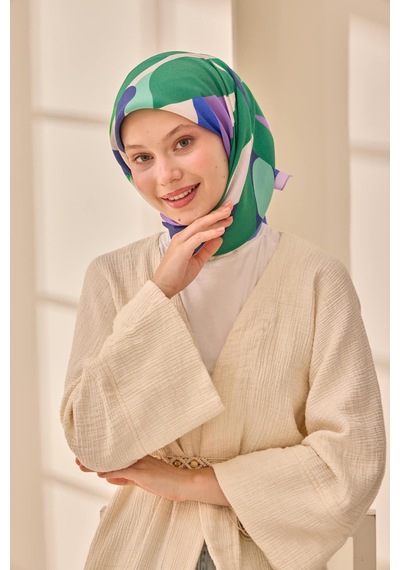 Silk Home Aura Eşarp 140001-16 Yeşil, Lila, Mint, Mor,beyaz, Lacivert