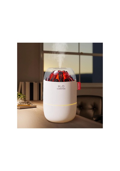 280ml Mini Oda Hava Nemlendirici Volkanik Alev Görsel Led Işıklı Buhar Makinesi