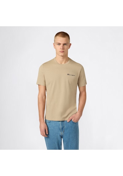Champion Ss Regular Fit Erkek Bej T-shirt 221798 5559697