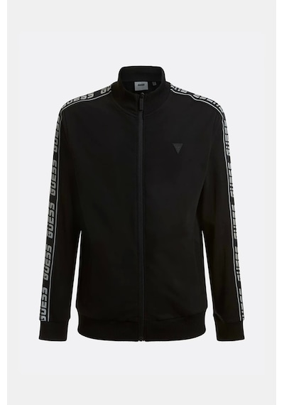Guess Erkek Siyah Dik Yaka Zip Ceket