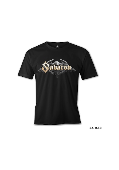Sabaton - Logo Siyah Erkek Tshirt
