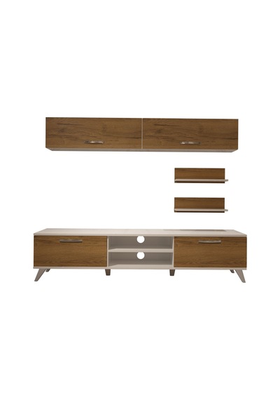 Decoraktiv Eko 5 Mdf Dvd Retro Tv Ünitesi Tv Sehpası Beyaz - Pera