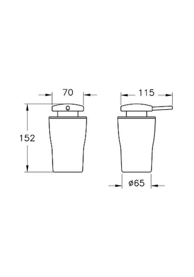 VitrA Eternity A4432057 Sıvı Sabunluk Beyaz - Krom