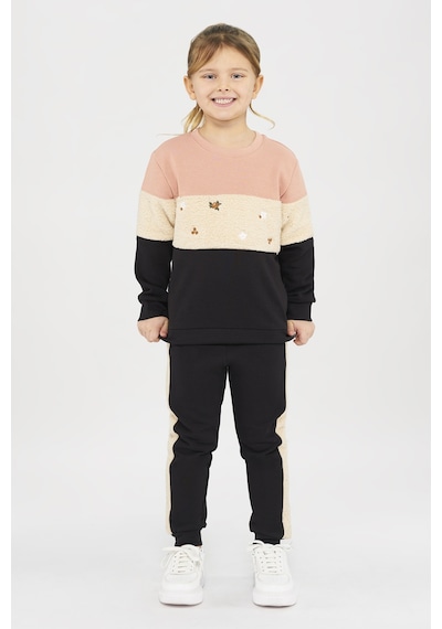 Kız Çocuk Renkli Somon Sweatshirt 4755292