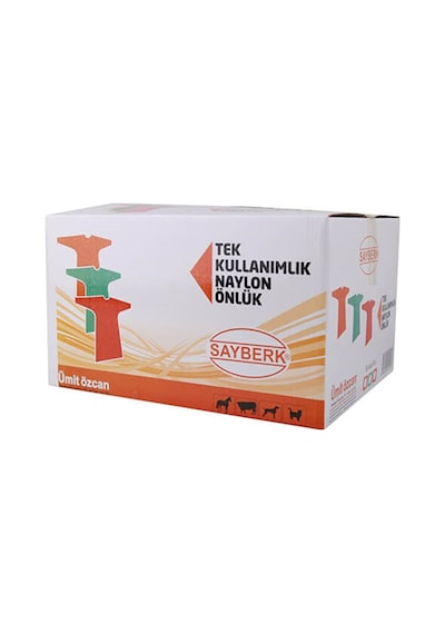 Sayberk Tek Kullanımlık Naylon Veteriner Doğum Önlüğü