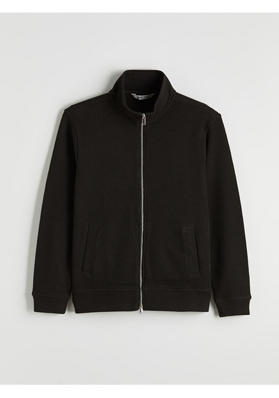 Lcw Vision Kahverengi Dik Yaka Erkek Fermuarlı Sweatshirt