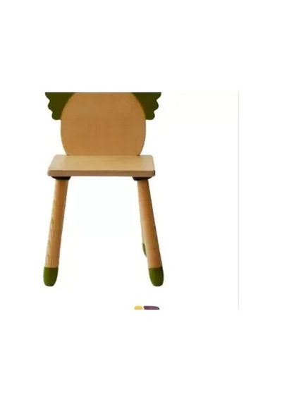 Wood&joy Renkli Hayvan Karakterli Sandalye Koala - Yağ Yeşili