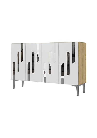 Ka1229ds Ece Konsol Ve Tv Sehpası Safirmeşe -silver 120cm Safirmeşe-silver