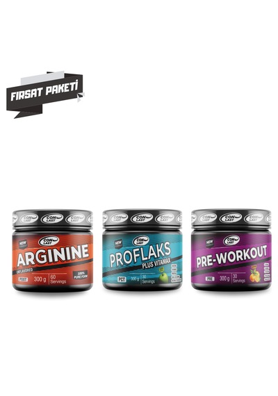 Arginine300gr/proflaks Plus Vitamax300gr/pre-workout300gr Portakal