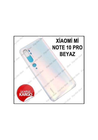 Xiaomi Mi Note 10 Pro Arka Cam Pil Kapağı Batarya Kapağı+B7000
