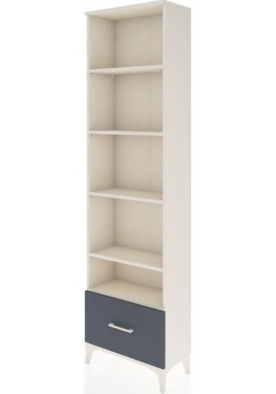 Arges Dolap 5 Raflı Tek Çekmeceli 60x30x221 Aytaşı-antrasit Aytaşı