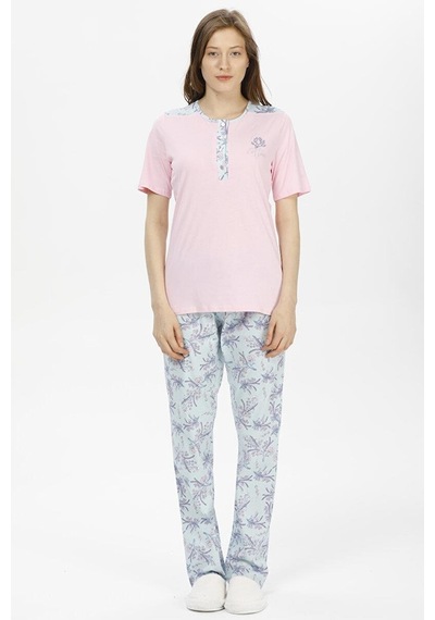 Pijadore 1214 Kadın Kısa Kollu Pijama Takımı
