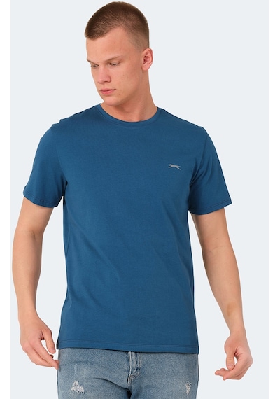 Slazenger VEDA Erkek Baskılı Petrol Tişört