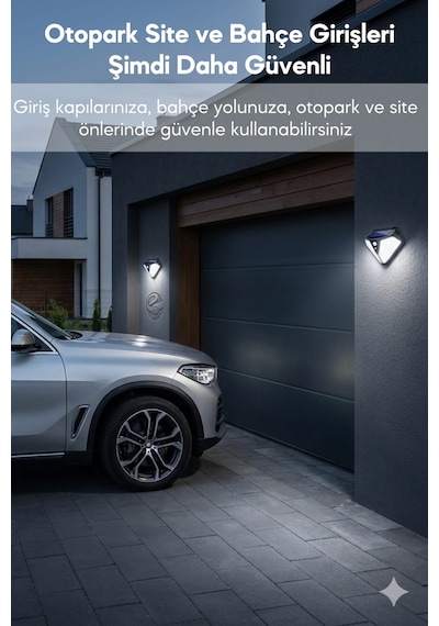 Technosmart 102 Led Solar Duvar Lambası 2 Li Set Hareket Sensörlü, 3 Modlu Ip65 Dış Mekan Aydınlatma