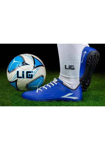Lig Falcon-70 Trx Erkek Halı Saha Spor Ayakkabı Saks