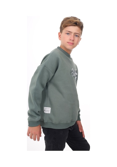 Toontoy Erkek Çocuk Baskılı Sweatshirt Yeşil