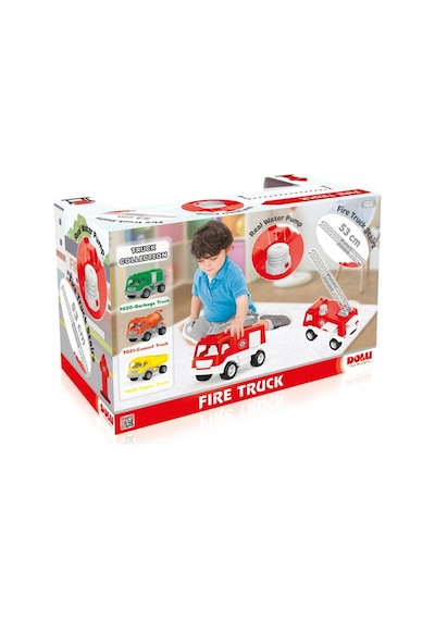 7022 İtfaiye Kamyonu Penceli Kutuda 38 Cm