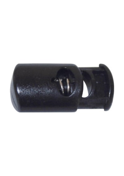 Tensor B-4tık Plastık Yaylı Kordon Kılıdı Stoper Syah 5mm 10 Adet