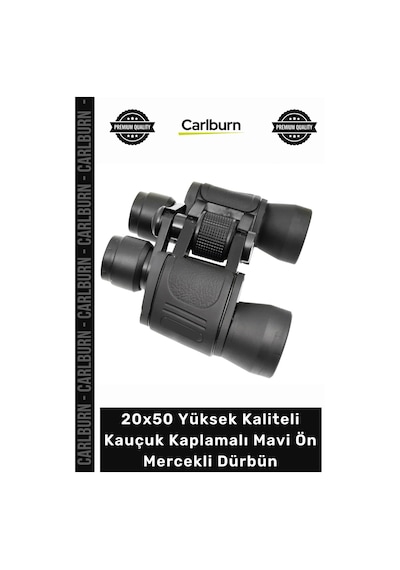 Dürbün Hızlı Odaklı Instafocus 20x50 Yüksek Kaliteli Kauçuk Kaplamalı Mavi Ön Mercekli Dürbün Çok Renkli