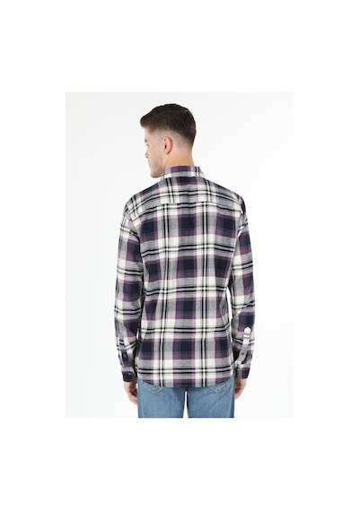 Colin's Colins Slim Fit Shirt Neck Ekoseli Erkek Mor Uzun Kol Gömlek Cl1061370 Q1.v2 Prp Mor Colin's Colins Slim Fit Shirt Neck Ekoseli Erkek Mor Uzun Kol Gömlek Cl1061370 Q1.v2 Prp Mor