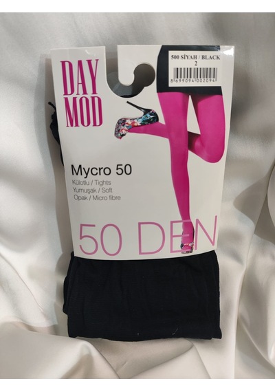 Day Mod Daymod Mycro 50 Den Mikrofiber Kadın Külotlu Çorap Siyah