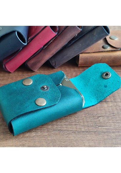 Sumerian Leather Craft Klasik Deri Sigara Kılıfı Yeşil