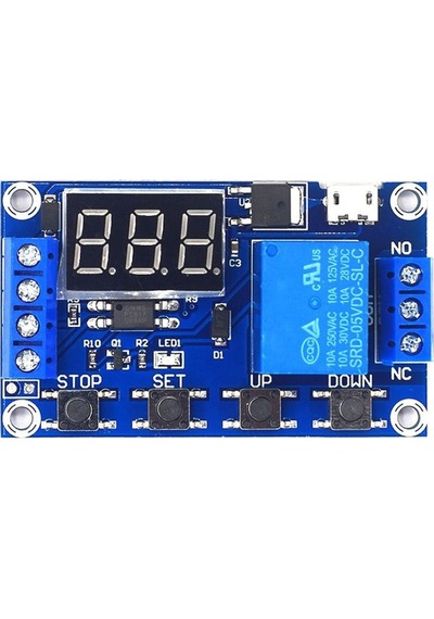 Zamanlayıcı Timer Röle Modül Gecikmeli Başlangıç 3 Hane 7