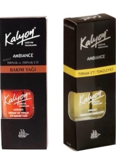 Kalyon Tırnak Eti Temizleyici + Tırnak Bakım Yağı 2'li Set