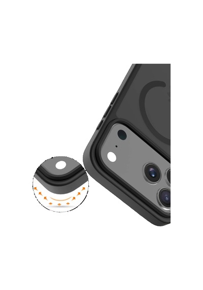 Joko Apple Uyumlu iPhone 17 Pro Kılıf Jota Seri Magsafe Kapak Siyah