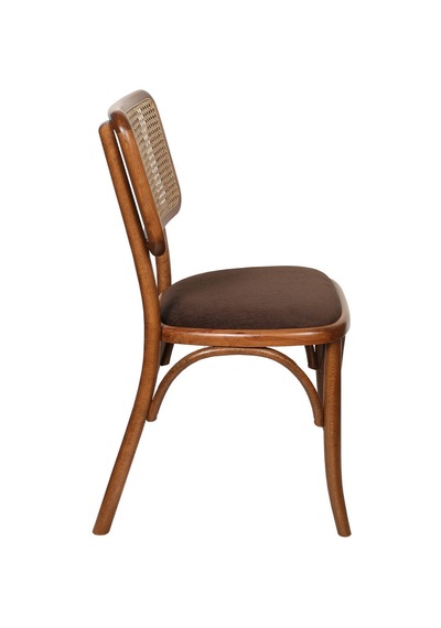 Sofa Hazeranlı Ahşap İskandinav Sandalye Ceviz - Kahverengi