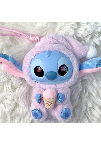 Lisanslı 2 Adet Stitch Peluş Askılı Anahtarlıklı Kutulu Sürpriz Model Blind Box Stiç Çok Renkli