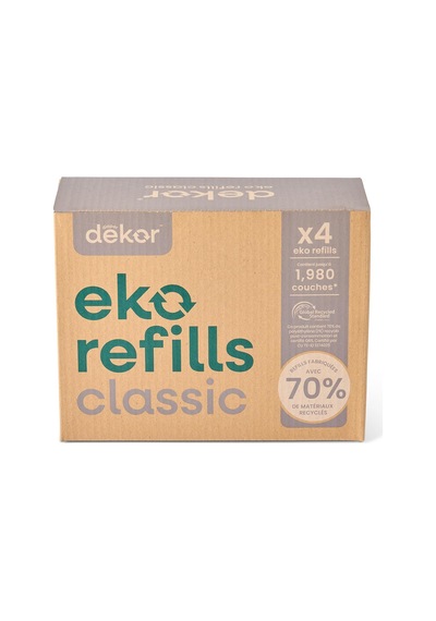 Bebek Bezi Eko Klasik Bebek Bezi Kovası Yedekleri 4'lü Paket