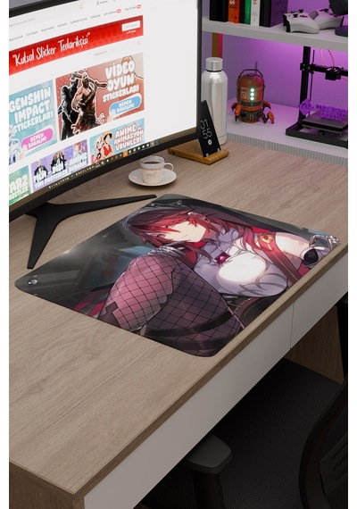Rosaria Genshin Impact Anime Oyuncu V3 - 48x40 Xl Gaming Mouse Pad Fare Altlığı