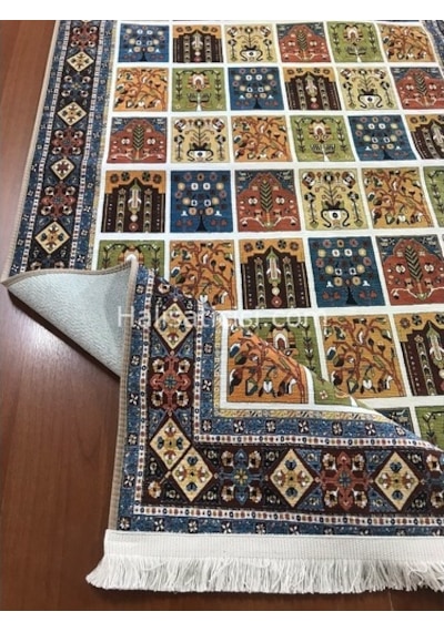 Prizma Halı Vintage Kilim V-6022 Çok Renkli Prizma Halı Vintage Kilim V-6022 Çok Renkli