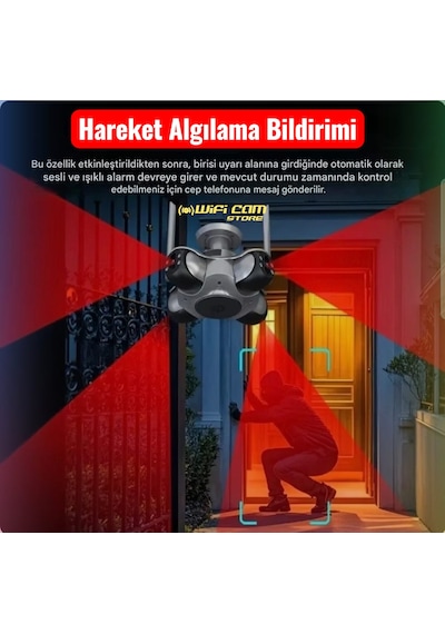 4 Kameralı Ahtapot Wifi Ptz Kamera