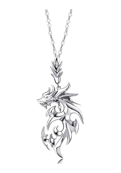 Brezza Lusso Jewelry Gümüş Kaplama Would Ejderha Kolye (311866166) 50 CM