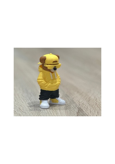 Kapüşonlu Ayı Figürü 10cm