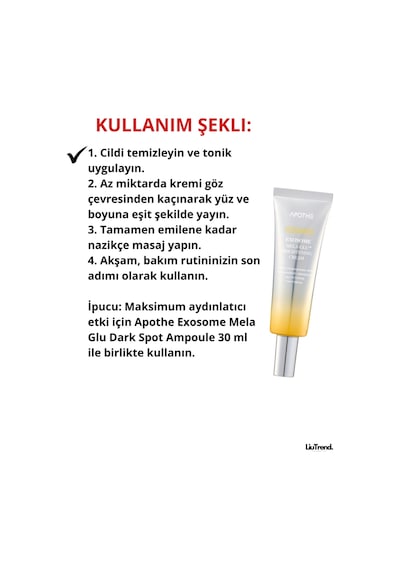 Apothe Exosome Mela-glu Brightening Cream 50 Ml