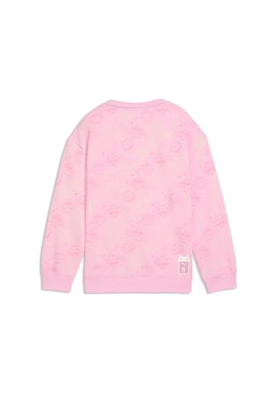 Puma X Gabbys Dollhouse Çocuk Baskılı Geniş Kesim Sweatshırt 634933 75 Pembe