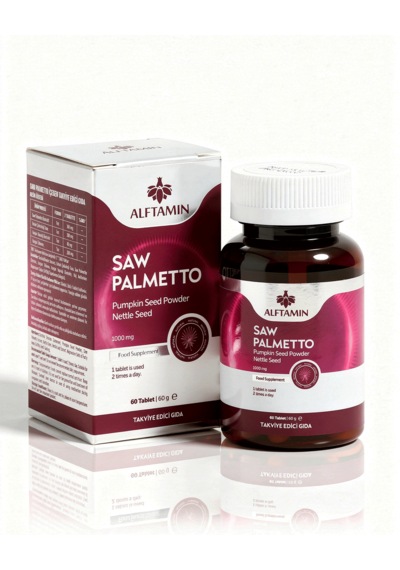 Saw Palmetto Takviye Edici Gıda 1000 Mg 60 Kapsül