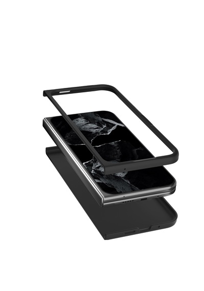 Google Pixel 9 Pro Fold İçin Mat Yüzey Sert Plastik Kılıf-al8848