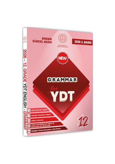 2026 YDT Mebi İngilizce 12.sınıf Grammar (Dilin Yapısı) Konu Anlatımı Kitabı Baskı Ücreti