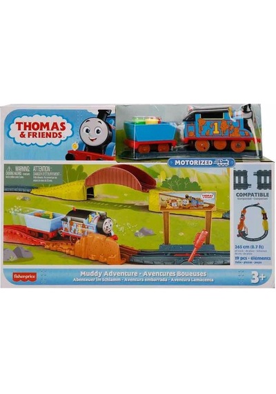 Thomas Ve Arkadaşları Motorlu Tren Seti Muddy Adventure Hhv98