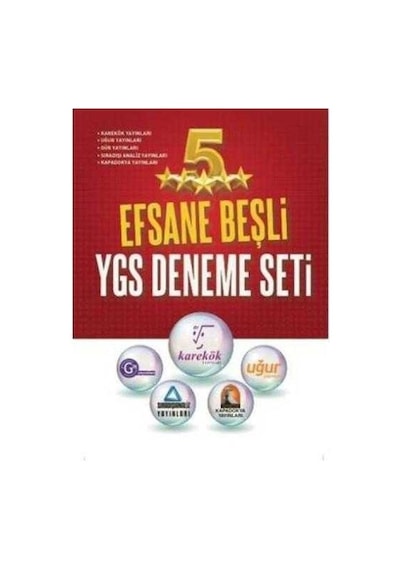 Ardıç Kitap Efsane Beşli Ygs Deneme Seti